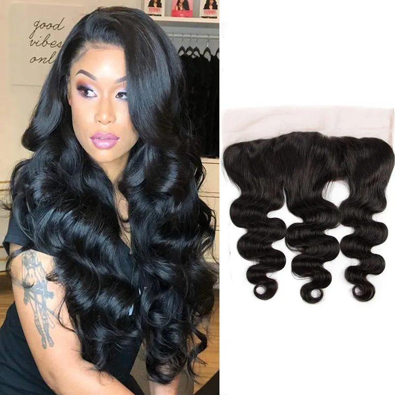 Human Hair Lace Front Wigs, Body Wave Texture, 13x4 Lace  display picture 3