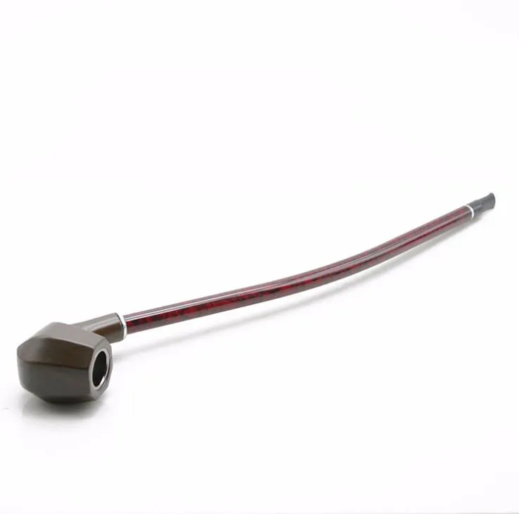 Tuyau en bois et résine marron, tige de fumée noire, Yanju Trombone