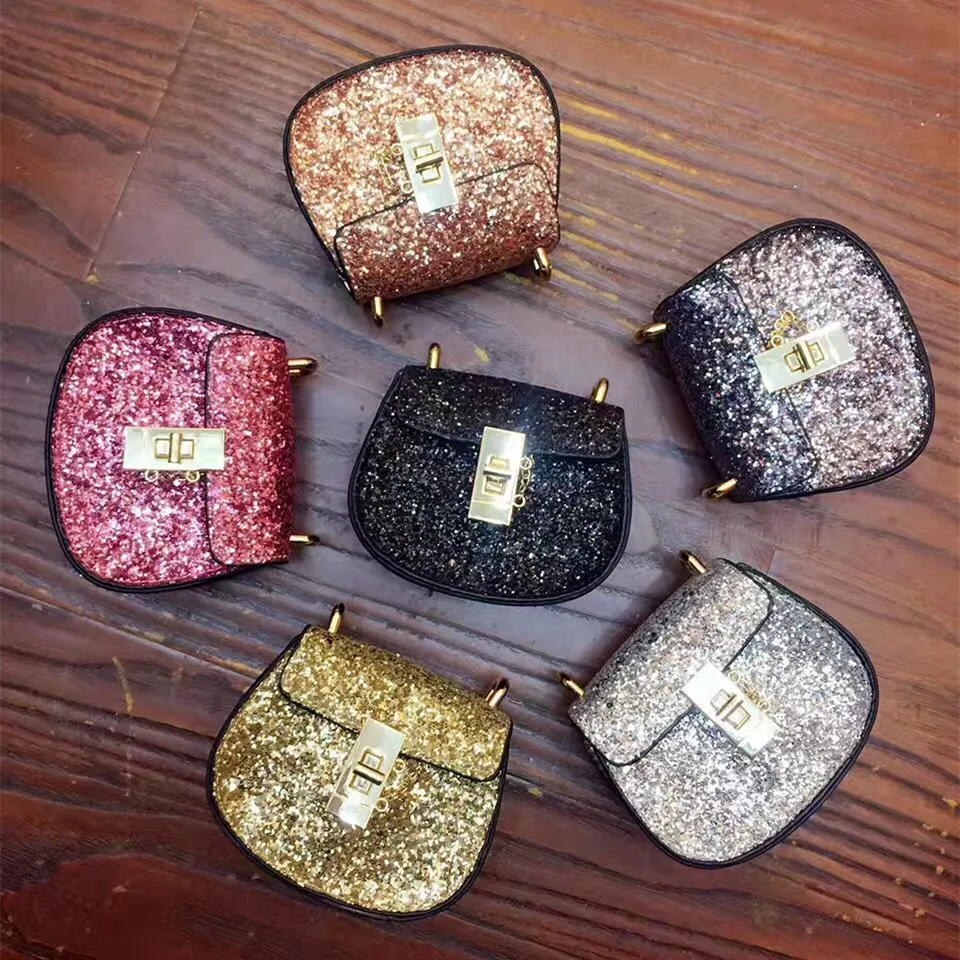 Çocuk Çanta 2018 Sıcak Satış Çocuk Kadın Mini Çanta Çocuk Kız Moda Messenger Seyahat Çantaları Sparkle Bebek Şeker Çanta Bir Omuz Çantaları