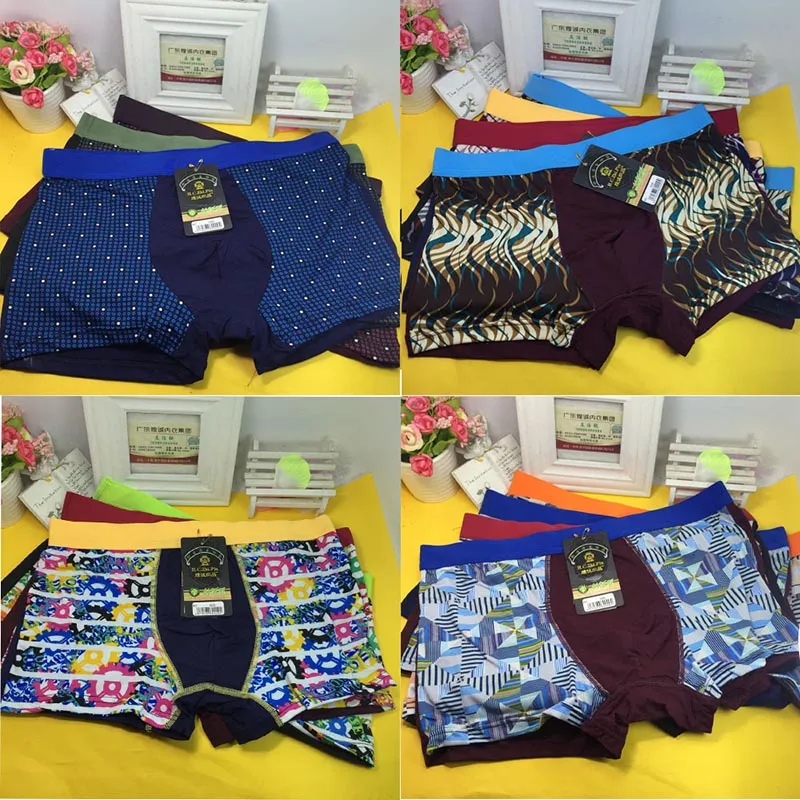 10 Packs Gentle Man Mens Printing Boxers Shorts Lot New Underwear Pairs Pack Fat Large Plus XXL-4XL 5XL 6XL 7XL Wholesale Drop