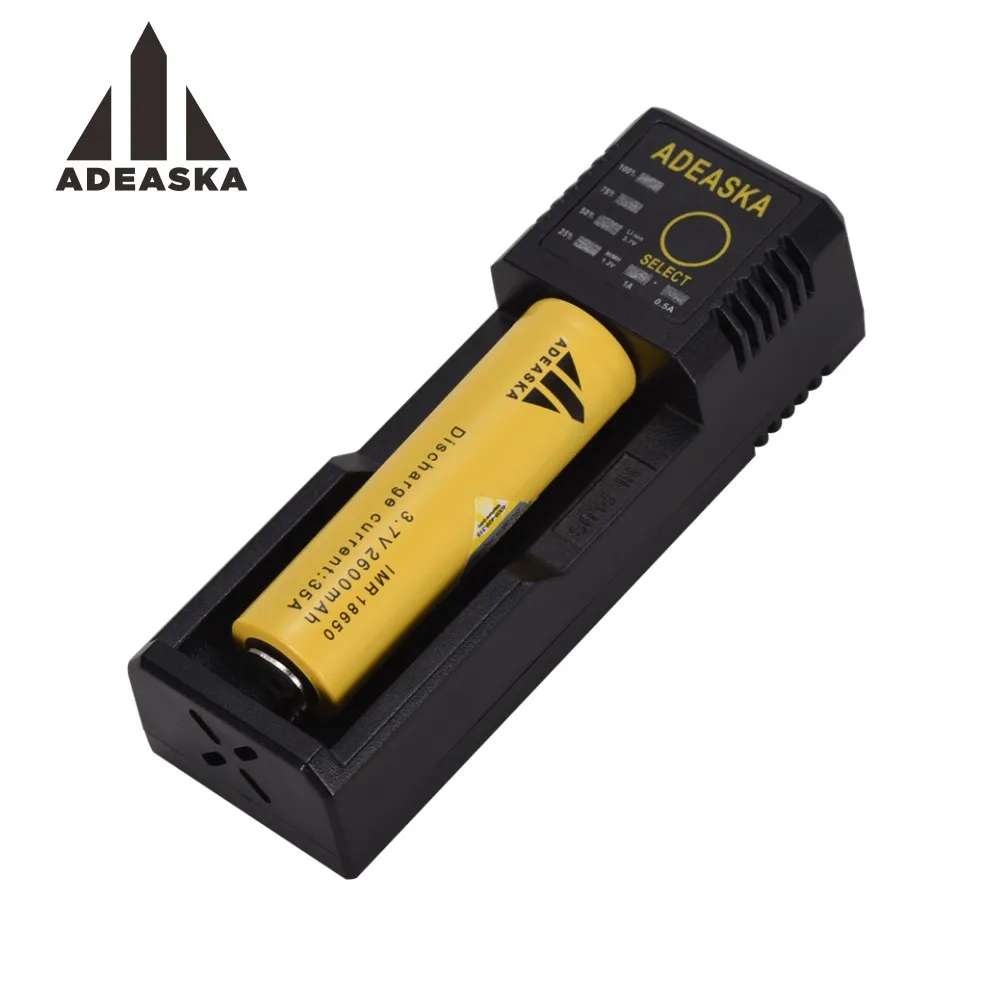 Originale ADEASKA N1 Plus Caricabatterie Porta USB Caricabatterie intelligente Caricabatterie portatile agli ioni di litio Uscita USB e cigs sigarette elettroniche 20 pezzi