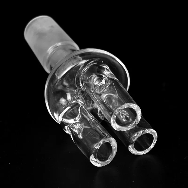 Glas Revolver Bowl för Somking Glass Bong Tillbehör 14mm / 18mm Man Joint 3 Arms Taster Bowl