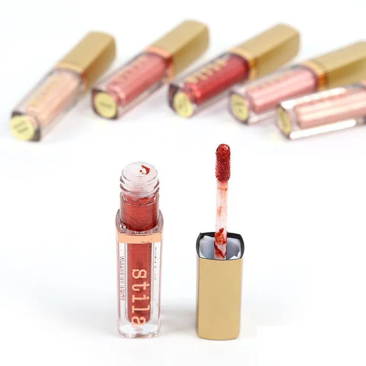 Stila 6 adet Göz Elegance Için Sıvı Göz Farı Seti Makyaj Göz Farı Ruj Dudak Parlatıcısı Lipgloss Paleti