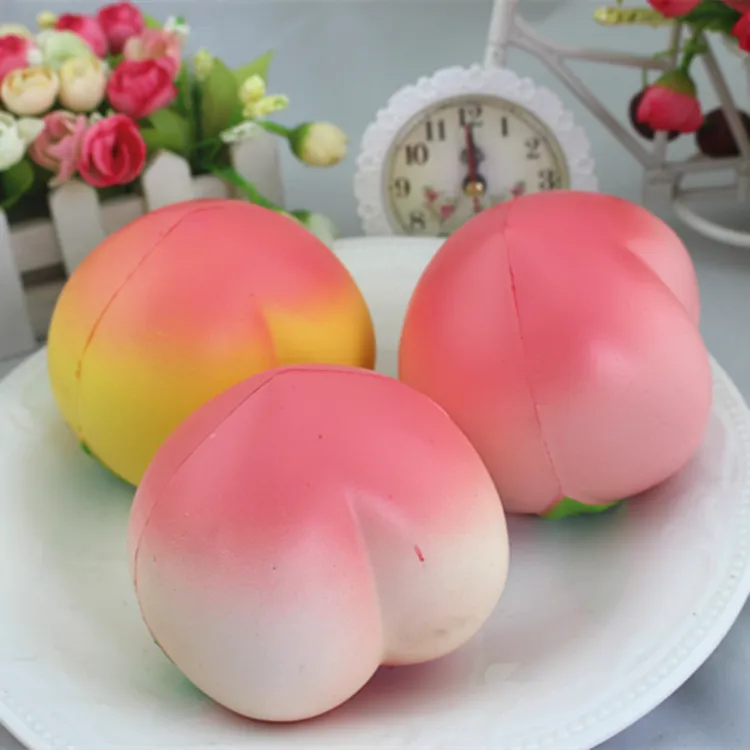 Pembe Şeftali Yumuşacık Koku Jumbo kawaii Kokulu Squishies Yavaş Yükselen Oyuncaklar Anti Stres kawaii Dekorasyon Yumuşacık Telefonu ...