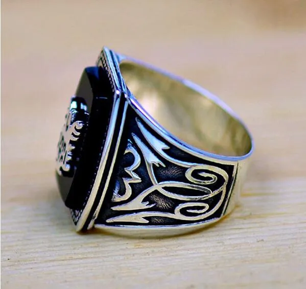 Punk Vintage Fashion Jewelry 18K White Gold Filled Nuova versione di Vampire Diaries Jeremy Men Wedding Band Ring il regalo degli amanti