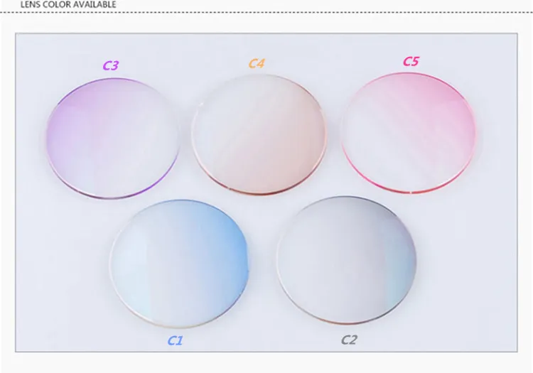 Lente colorida gradiente MR8 de alta qualidade cor desbotada para óculos de sol com armação óptica e óculos graduados coloridos diamantecutt5717643