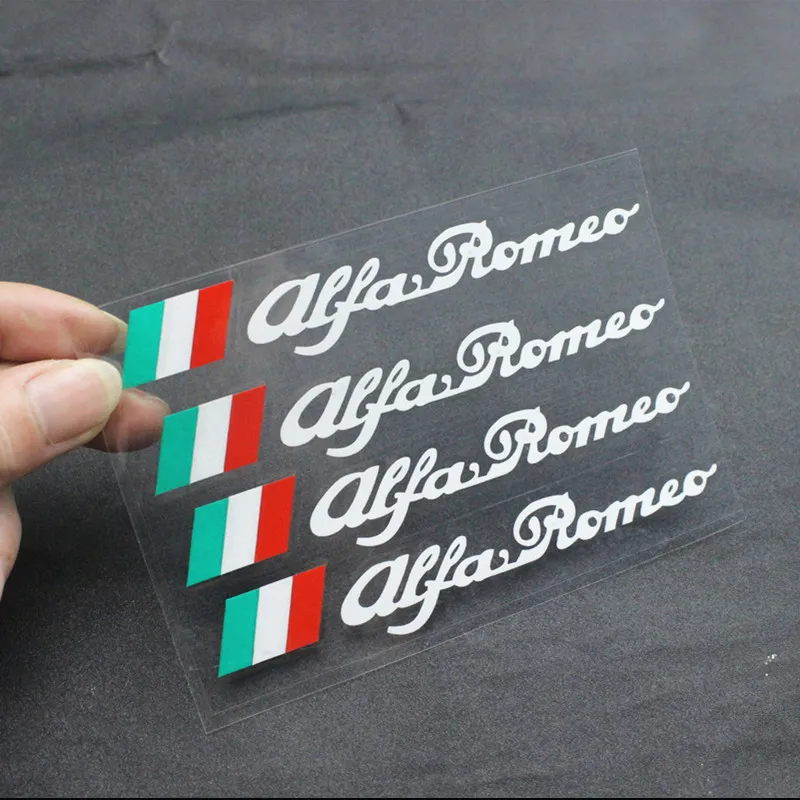 4pcs/festgelegte Türgriffe Autoaufkleber Persönlichkeit Charakter Auto  Styling Autodekoration für Alfa Romeo 147 159 156 Mito Giulietta