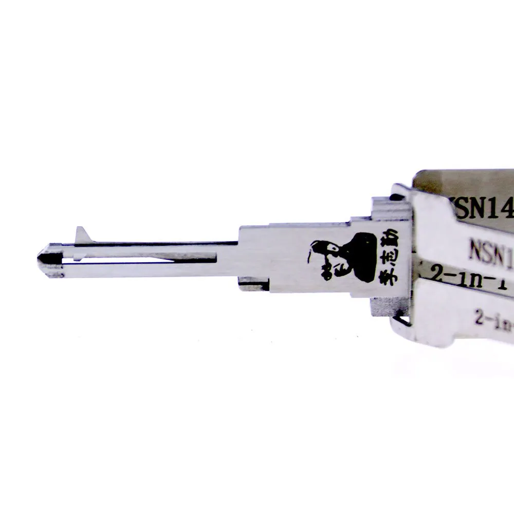 Gorąca sprzedaż Najlepsze Lishi Auto Tools 2w1 Pick Lishi NSN14 2 W 1 Lock Pick and Decoder dla NISSAN
