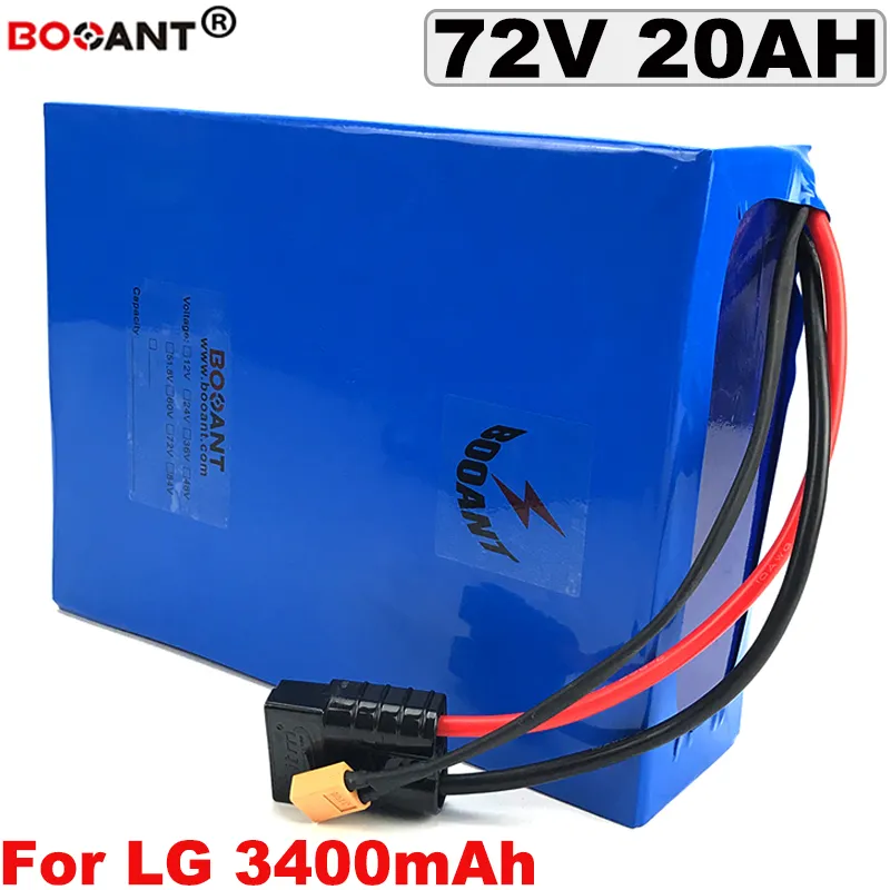 Блок батарей лития E-велосипеда 72V для первоначально клетки 72V 20AH LG 18650 для батареи велосипеда Bafang BBSHD 1500W электрической с заряжателем 5A