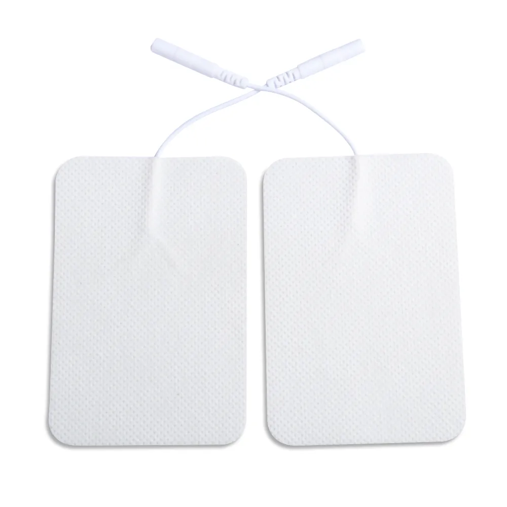 Konmed FDA Cleared High Quality Premium Non-woven 6*9cm Massage Electrode Pads With plug hole 2.00mm