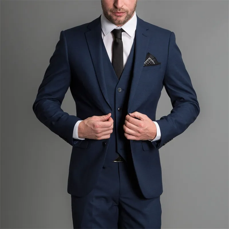 Mode Neue Designer Herren Anzug Drei Stücke Bräutigam Anzug Hochzeit Anzüge Für Beste Männer Slim Fit Bräutigam Smoking Für mann (Jacke + Weste + Hosen)