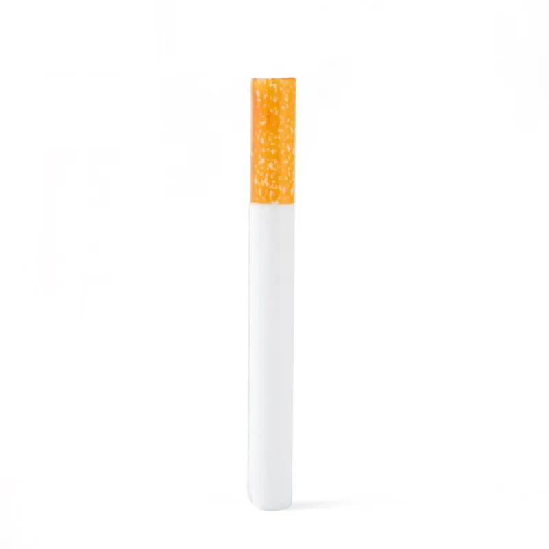Pipes de tabagisme de forme de cigarette Pipe de filtre en céramique / boîte 78 mm 55 mm longueur Un frappeur de tuyaux de tabac pour fumer