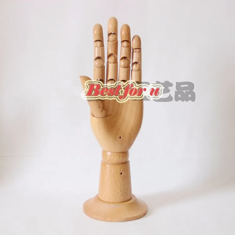 Fashion Differnet Colors Mannequin Hand Manikin For Display Phone, Articulated Vintage Wooden Hand Mannequin