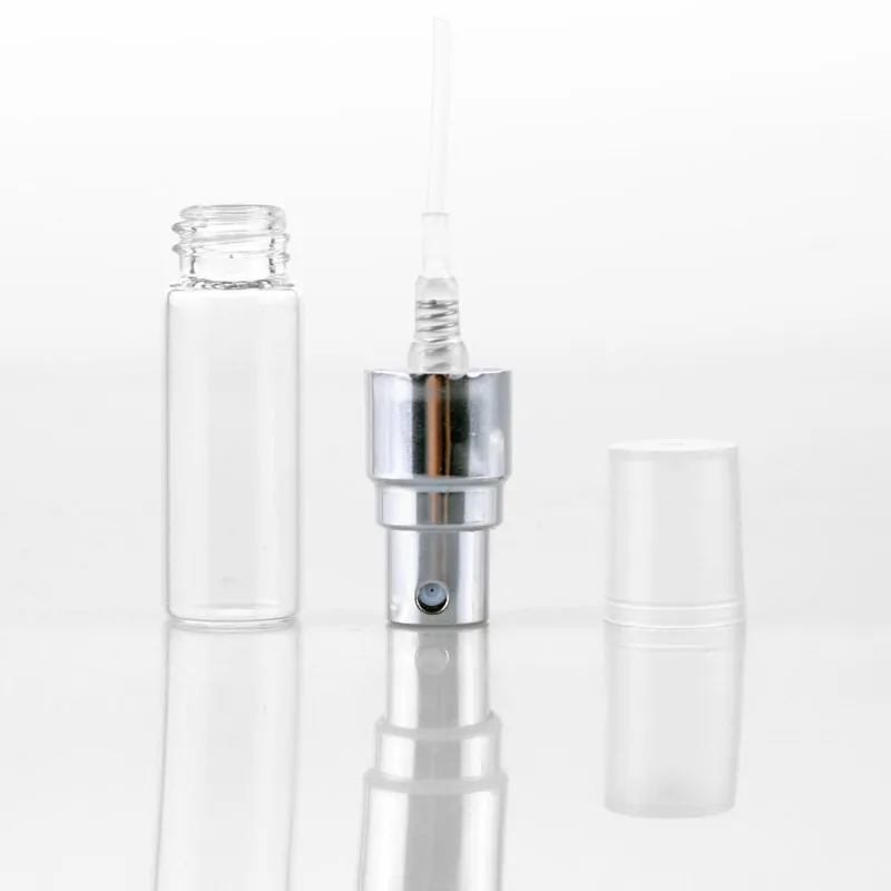 2 ml 3 ml 5 ml Transparente tragbare Sprühflasche Parfüm Glasflaschen Fläschchen Nachfüllbar Parfüm Zerstäuber Reise F409