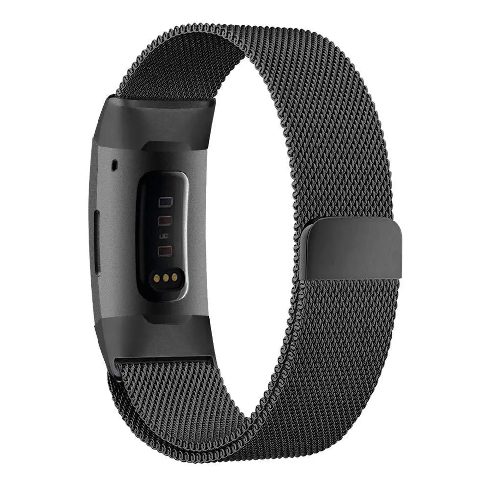 NotoCity Cinturino Compatibile con Fitbit Charge 5 Metal Strap, Braccialetto Sostituzione Rete Acciaio Inossidabile Regolabile per Uomini Donne, Argento