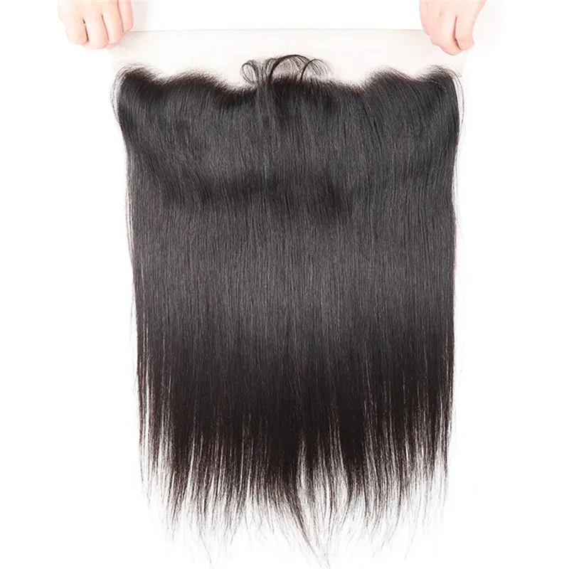 Indian Virgin Hair Lace Frontal 13x4 Stängning Straight Hair1224Inch Lace Frontal Hair Products Top Stängningar3785085