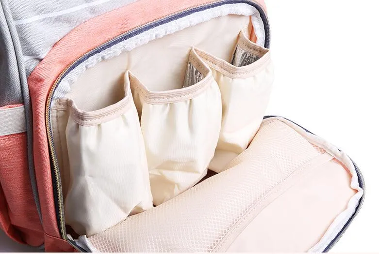 Nouvelle bande de couches multifonctionnelles sac à dos multicolore bébé maman mâle sac maman sac à dos nappant mère maternité sac à dos oxford tissu