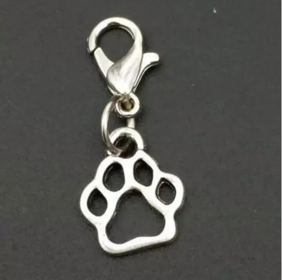 High quality Mixing Animal Dog Paw Prints & bones & dog bowl Charm Pendant Necklace Bracelet DIY Jewelry Making Finding3256