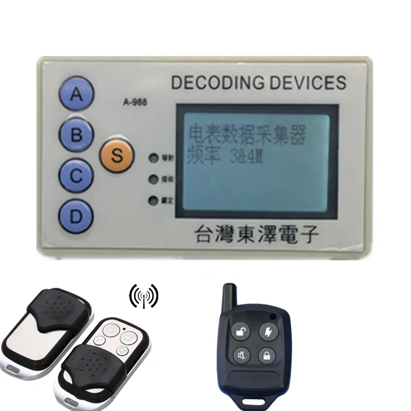Dispositivi di decorazione RF Scanner di codice di sicurezza wireless RF Grabber 315MHz 330MHz 430MHz 433MHz decodifica molti chipset