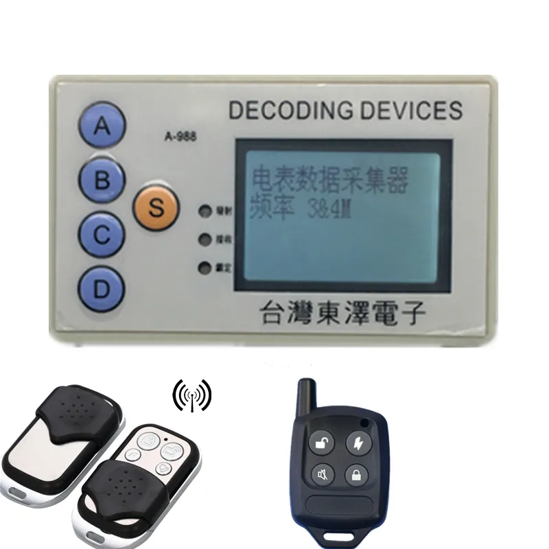 Decoing Devices RF لاسلكي كود الأمن الماسح الضوئي Grabber 315MHz 330MHz 430MHz 433MHz فك تشفير العديد