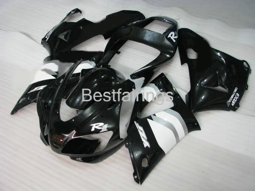 Kit de carenado 7gifts para YAMAHA R1 1998 1999 carenados blancos negros YZF R1 98 99 GF25