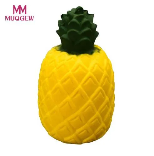 Neue gelbe Squeeze Toys Pineapple Squishy Slow Steigende Dekompression Spielzeug Stress Reliever Dekor Antistress Spielzeug für Kinder # N25