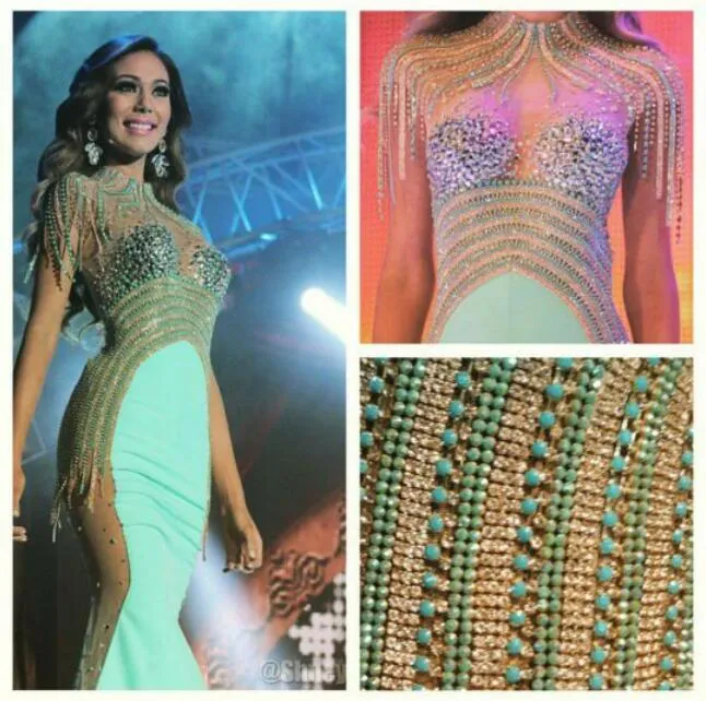 Vestido de noite Yousef aljasmi Kim kardashian Puffy manga Gola alta Frisada Borlas Sereia Almoda gianninaazar ZuhLair murad Ziadnakad