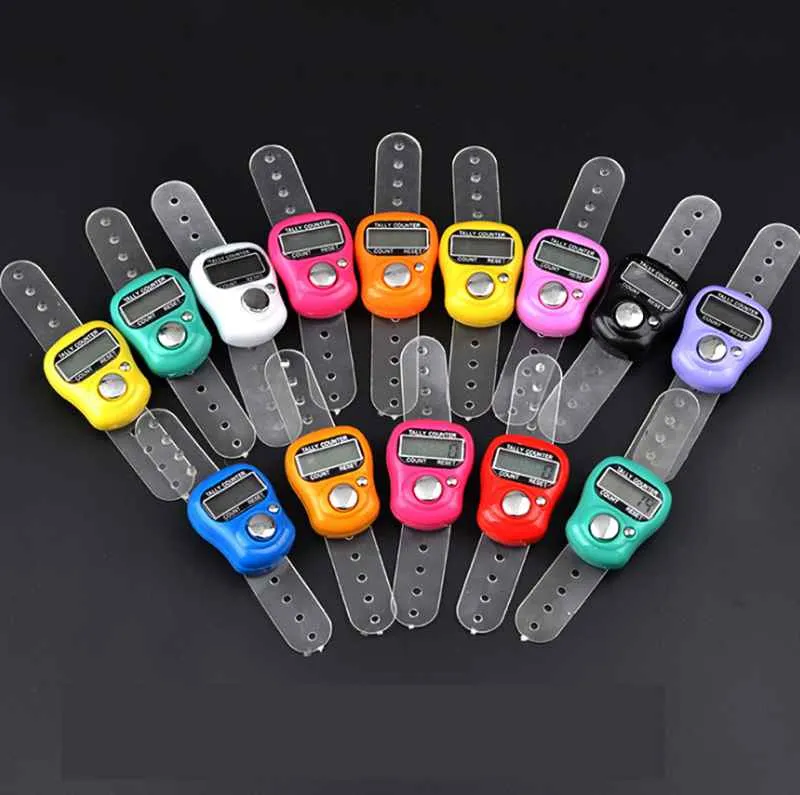 Mini Ring-Shaped Finger Counter - LCD Electronic Digital Tally Counter ...