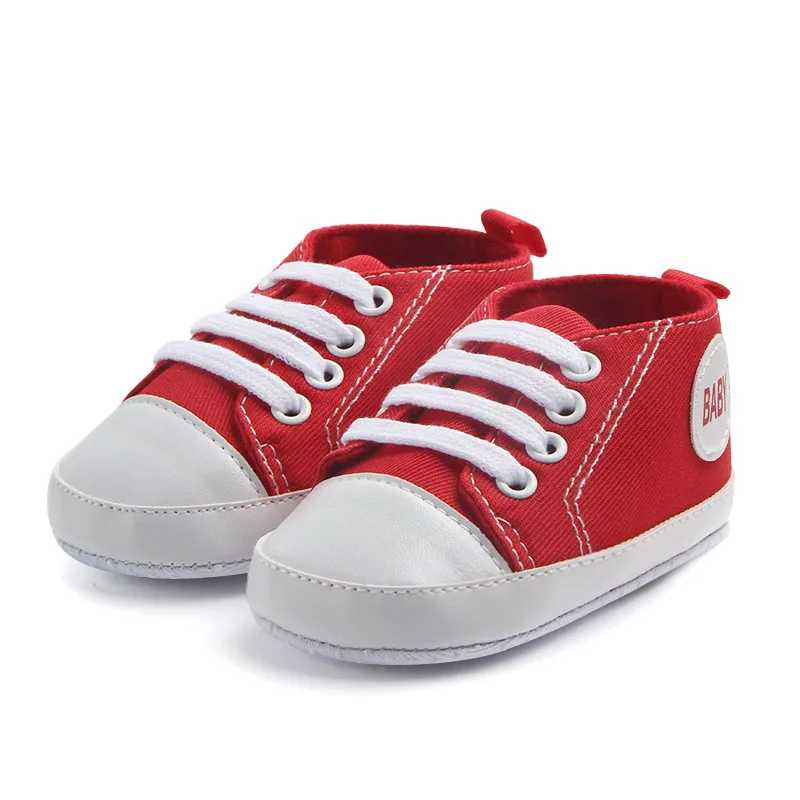 Baby canvas shoes 0-18M toddler baby girl shoes cotton soft sole shoes boy newborn baby moccasins infant sneakers