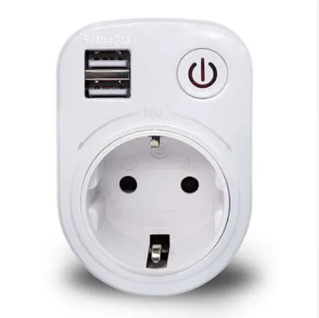 Dual USB Port 2.1A Wall Charger Power Adapter Travel Electrical ...