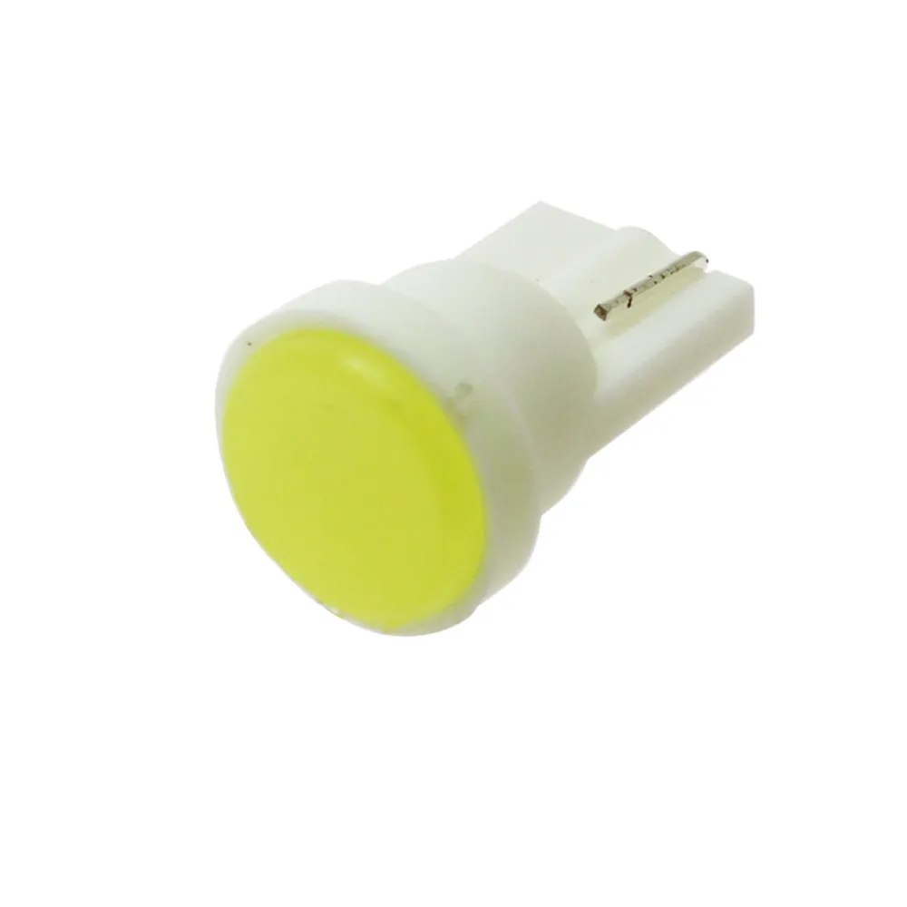 Ceramic Car Interior LED T10 COB W5W 168 Wedge Door Instrument Side Bulb Lamp Car Light Plate Light White/Blue/Green/Red/Yellow