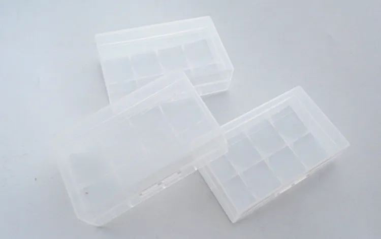 20700 21700 Portabelt plastfodral Box Säkerhetshållare Lagring Container Clear Pack Batterier för litiumjonbatteriladdare Mech Wrap