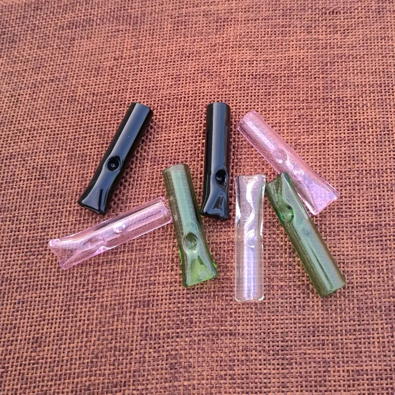 DHL Mini Tjockt glasfilter Tips för rökning Återanvändbar 1.6inch Små rökfilter Tips Cypress Phuncky Holder Rökning Tillbehör