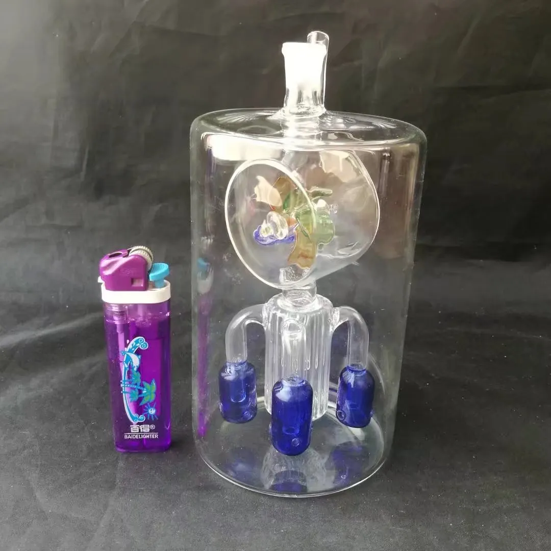 Windmill kettle Wholesale Glass bongs Oil Burner Glass Water Pipes Oil Rigs Smoking Rigs