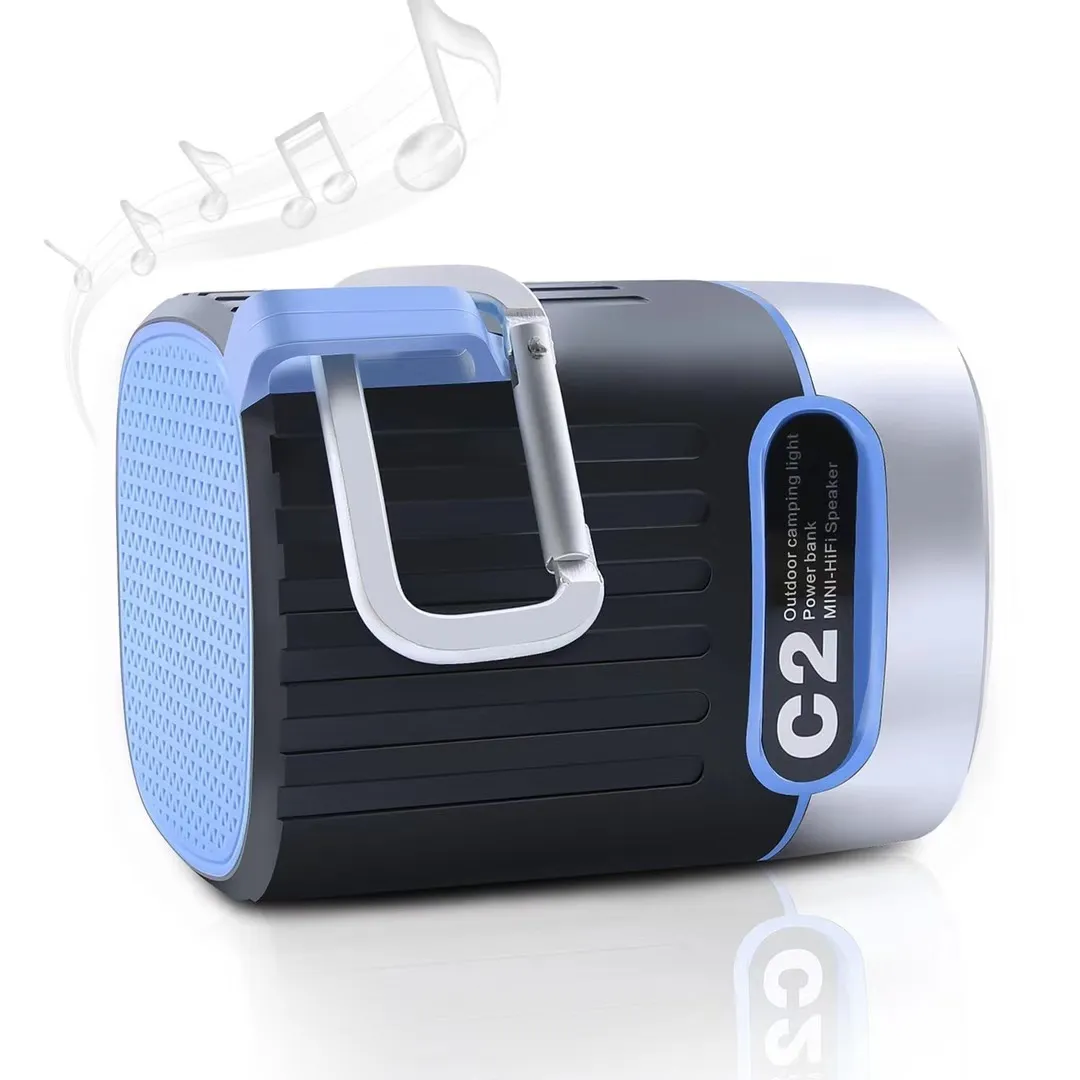 Portable Wireless Bluetooth Speaker C2 With 4000mAh Battery Power Bank for iPhone X 8 Xiaomi Samsung S9 Outdoor Camping Light Riding Speaker