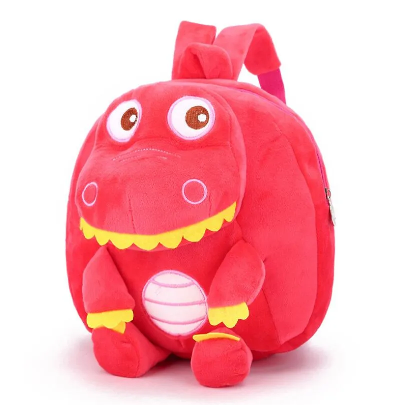 New Cool Dinossauro Mochilas De Pelúcia Para Meninos Bonecas de Pelúcia Brinquedos Macios Crianças Mochila Mochila Mochilas Escolares