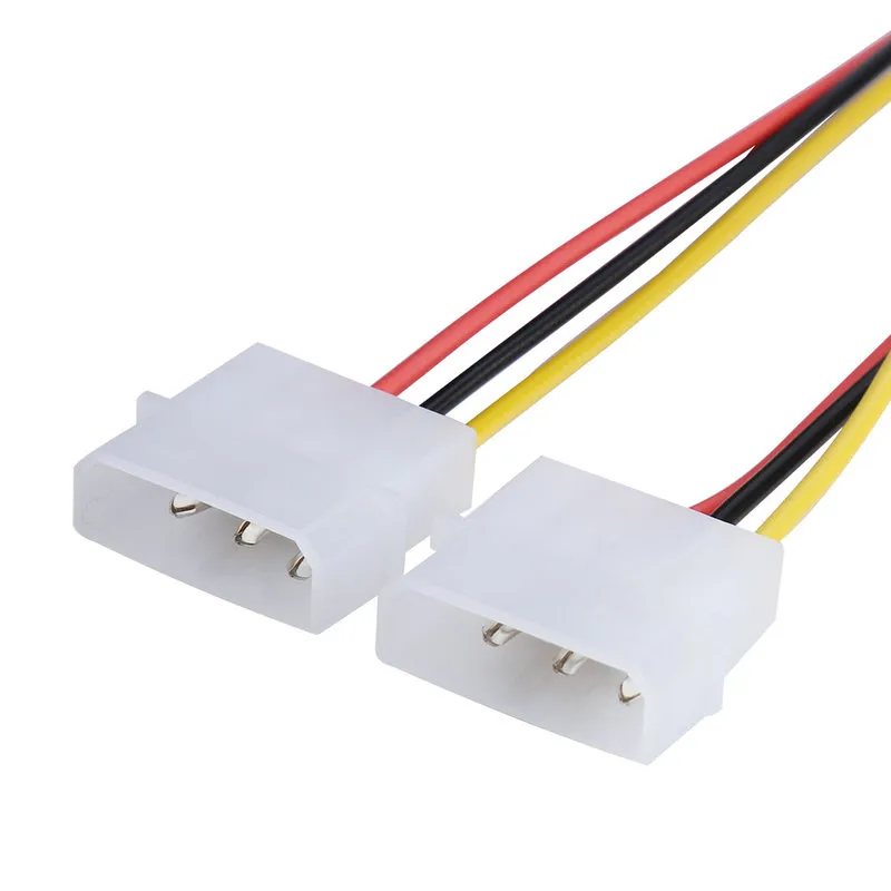 2 IDE DUAL 4 4PIN IDE MANA till 6 PIN 6PIN KVINNA PCI-E Y IDE Power Cable Adapter Connector för grafikkort 4p till 6p 1x2 Splitter