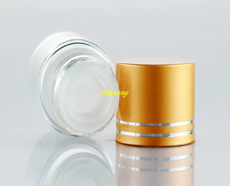Bouteille d'huile essentielle en verre de 8g, avec bouchon, flacon d'échantillon cosmétique de 8ml, bouteille de massage pour crème pour les yeux, 500 pièces