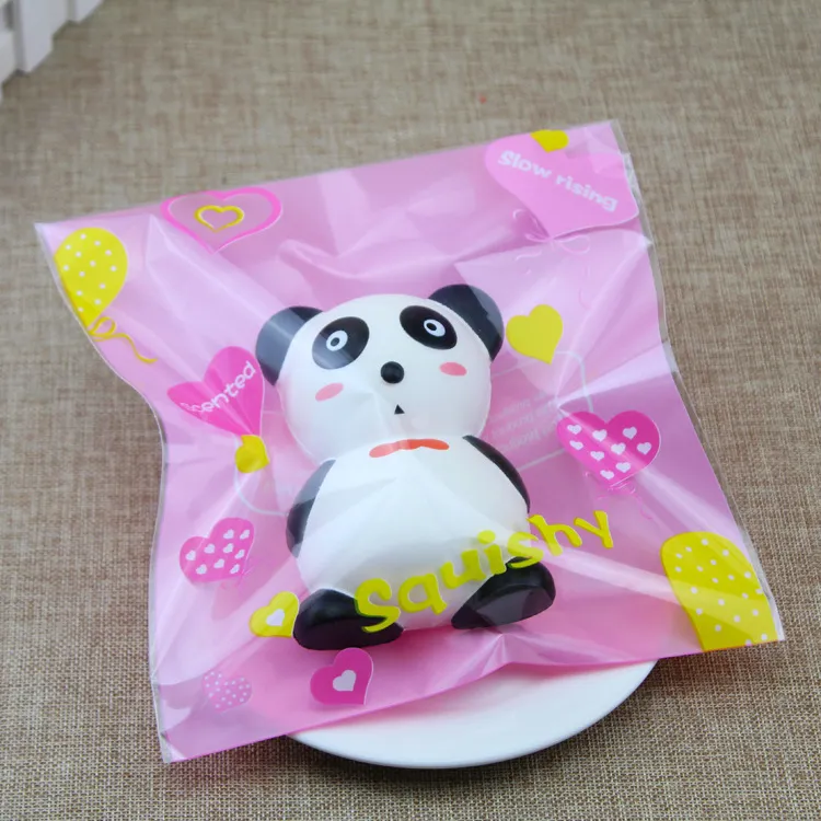 Hot Selling Squishy 11.5 * 8 * 6cm Pander Slow Rising Soft Animal Collection Decor Head Tillbehör