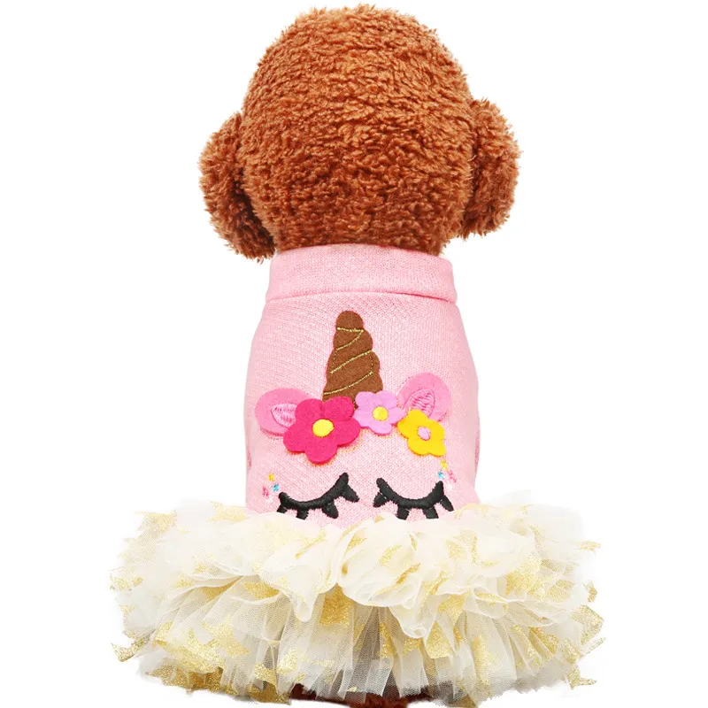 Hund Strampler Neue Originalität Hunde Kleider Outdoor-Kleidung Haustier Bekleidung Sweatshirts Einhorn Haustiere Liefert Günstige Großhandel