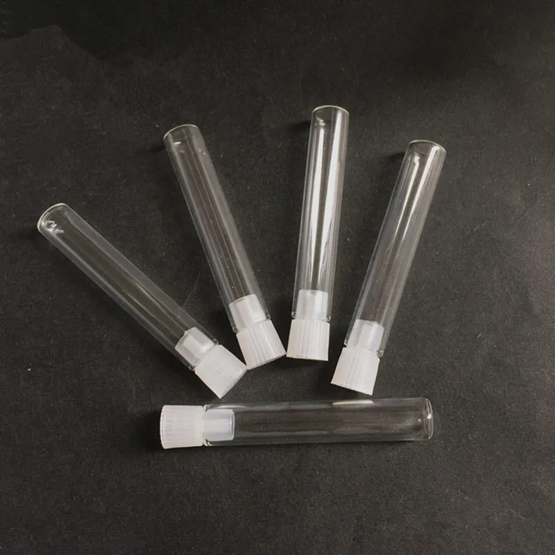 1 ml clear mini glazen parfum fles kleine olie spuit container proef geïnstalleerd glas parfum reageerbuis F739