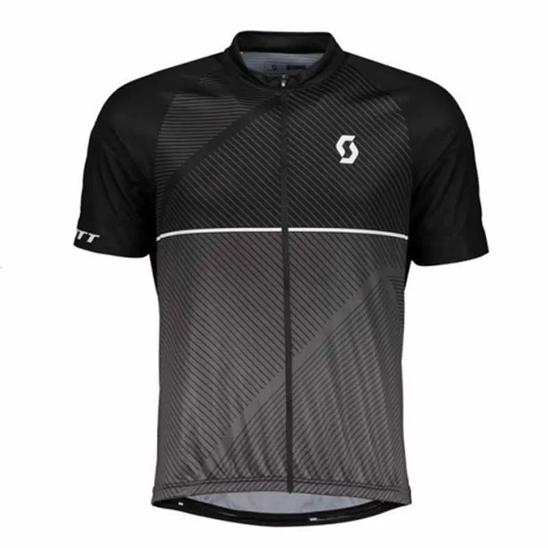 Scott Pro Team Homme Cyclisme à manches courtes Jersey Road Racing Shirts Riding Bicyclettes Tops respirants Sports de plein air Maillot S21041940