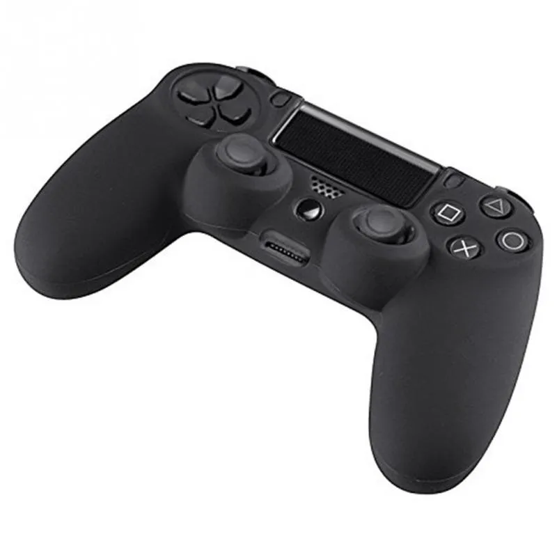 Renkli Silikon Kauçuk Yumuşak Gamepad Kolu Kılıf Cilt Koruma Kapak PS4 Denetleyicisi DHL Fedex EMS Ücretsiz Gemi Için