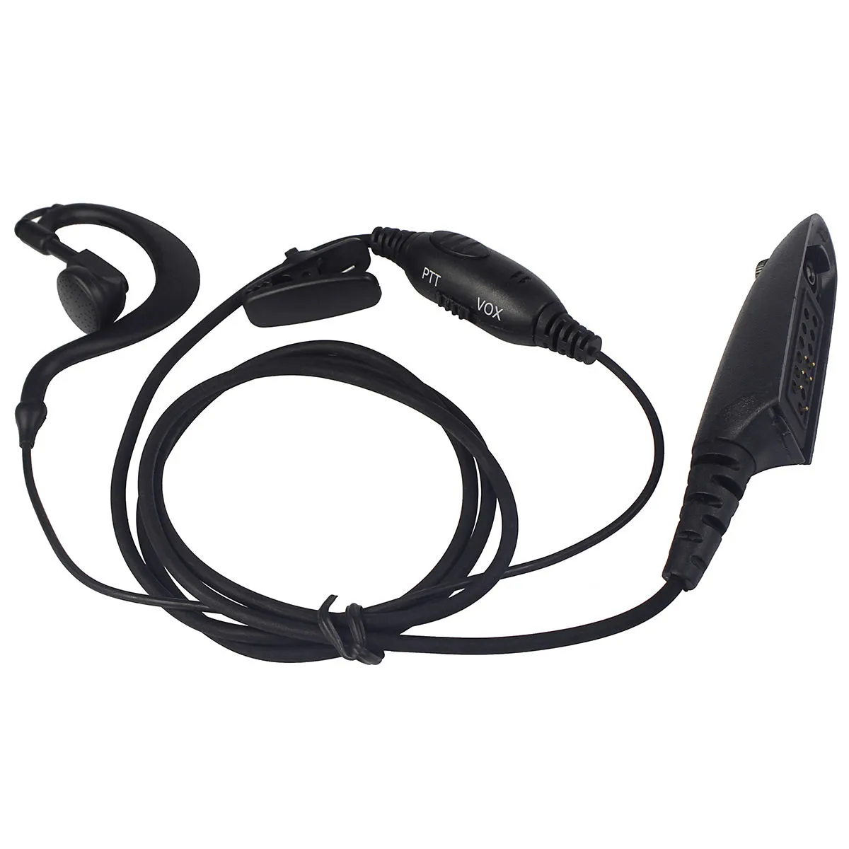 2 PTT/VOX G-shape EarHook Mic Earpiece for Motorola GP328/HT1250/MTX8250/PRO7150