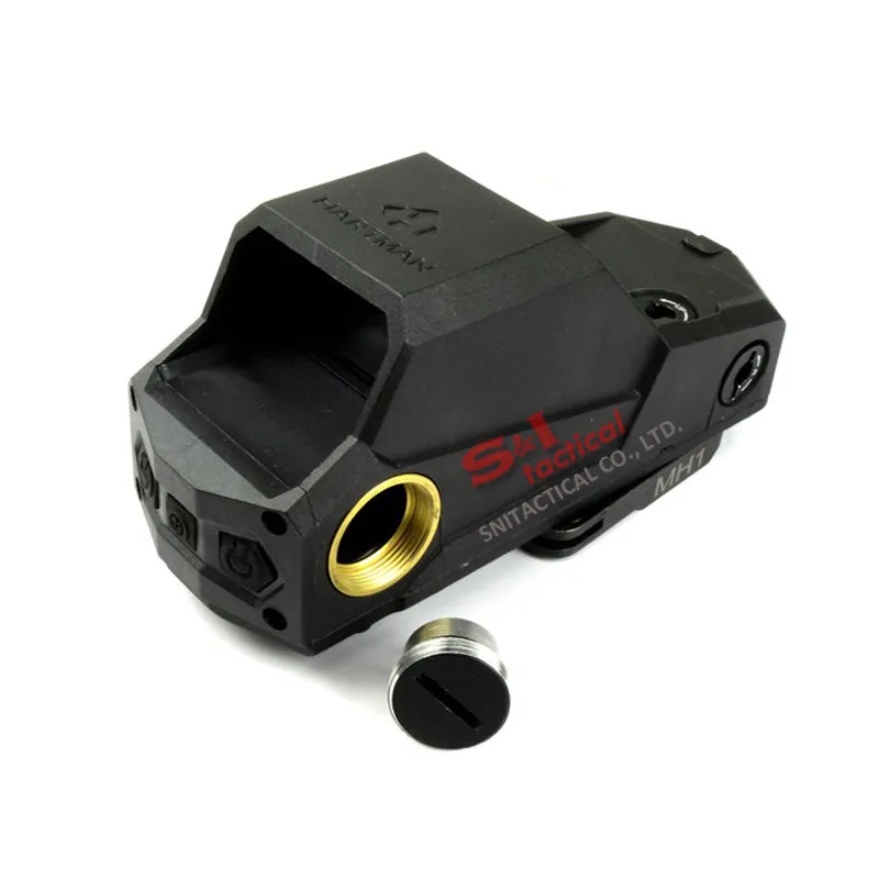 Tactical Hartman MH1 Red Dot Sight Reflex Grootste veldbereik met snelle detach en USB-oplader voor Jachtlucht Zacht zwart