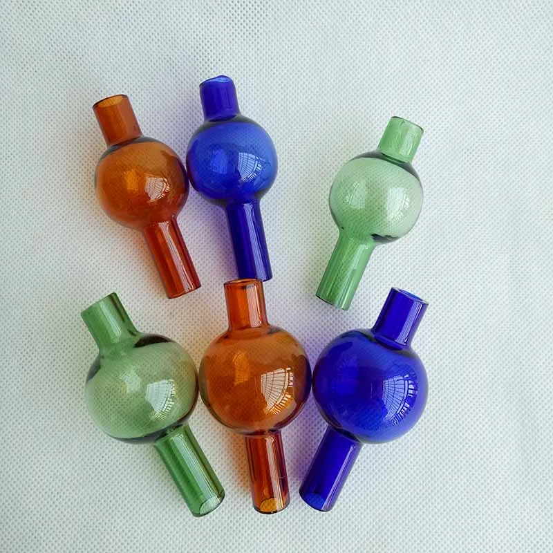 Colored XXXL Round Glass Bottle Carb Cap Dome 30MM 35MM OD Smoking Accessories For Thermal Quartz Banger bongs hookahs Domeless Dab Oil Rigs