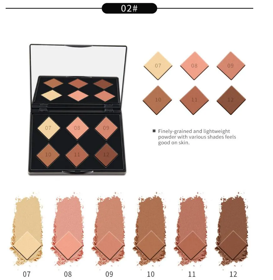 Face Makeup 3D Highlight Powder Bronzing Powder NICEFACE Brand Blending Brighten Seamlessly Powder Cosmetics Concealer