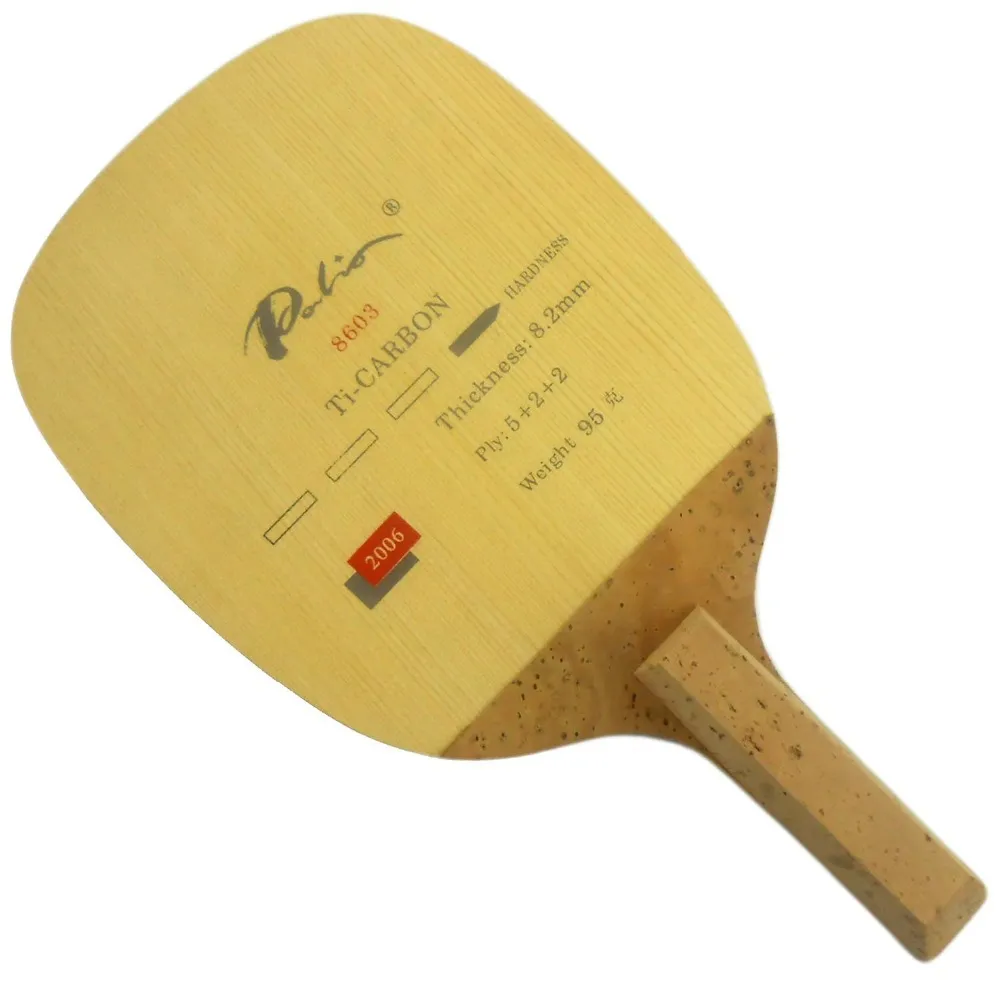 Palio 8603 Ti-Carbon Table Tennis (Penhold الياباني) لمضرب Pingpong