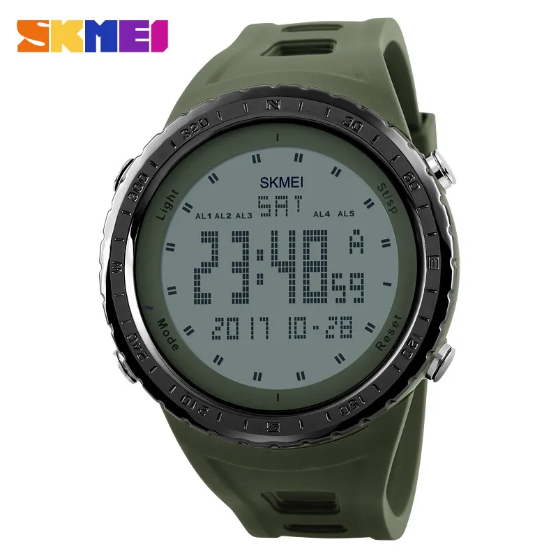 Montres militaires hommes mode Sport montre SKMEI 1246 marque LED numérique 50 M étanche robe de bain Sport en plein air montre-bracelet