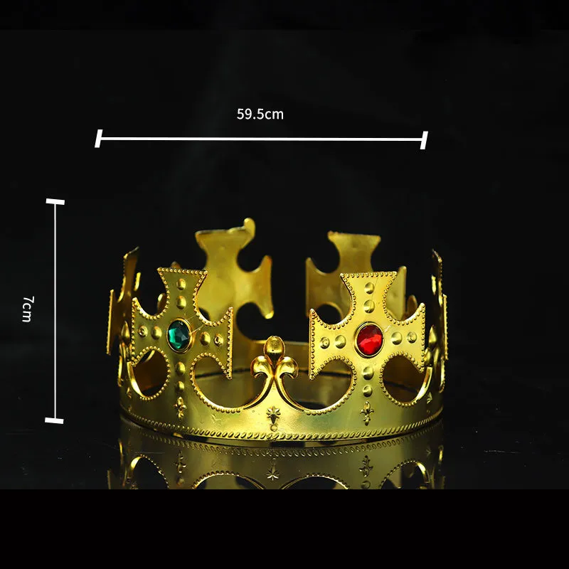 Fest Cosplay Kronkung Drottning Prinsessan kunglig diamant pärla krona barn vuxna krona huvudbonader halloween jul Håraccessoarer C4239